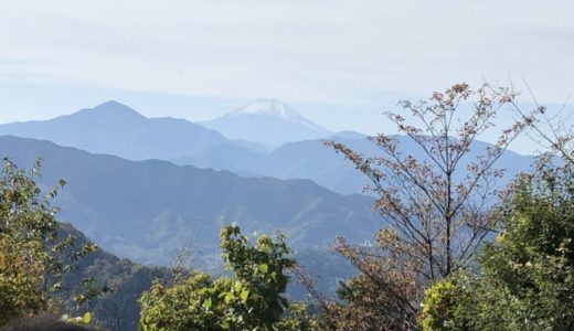 高尾山から見えた富士山